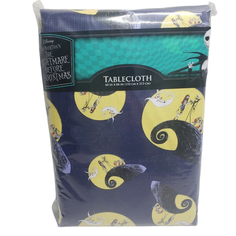 Vinyl Tablecloth The Nightmare Before Christmas 70” Round Jack Skellington